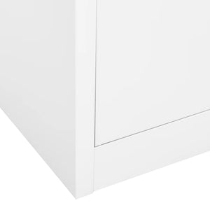 vidaXL Filing Cabinet Storage File Cabinet with Shelves for Living Room Steel-28