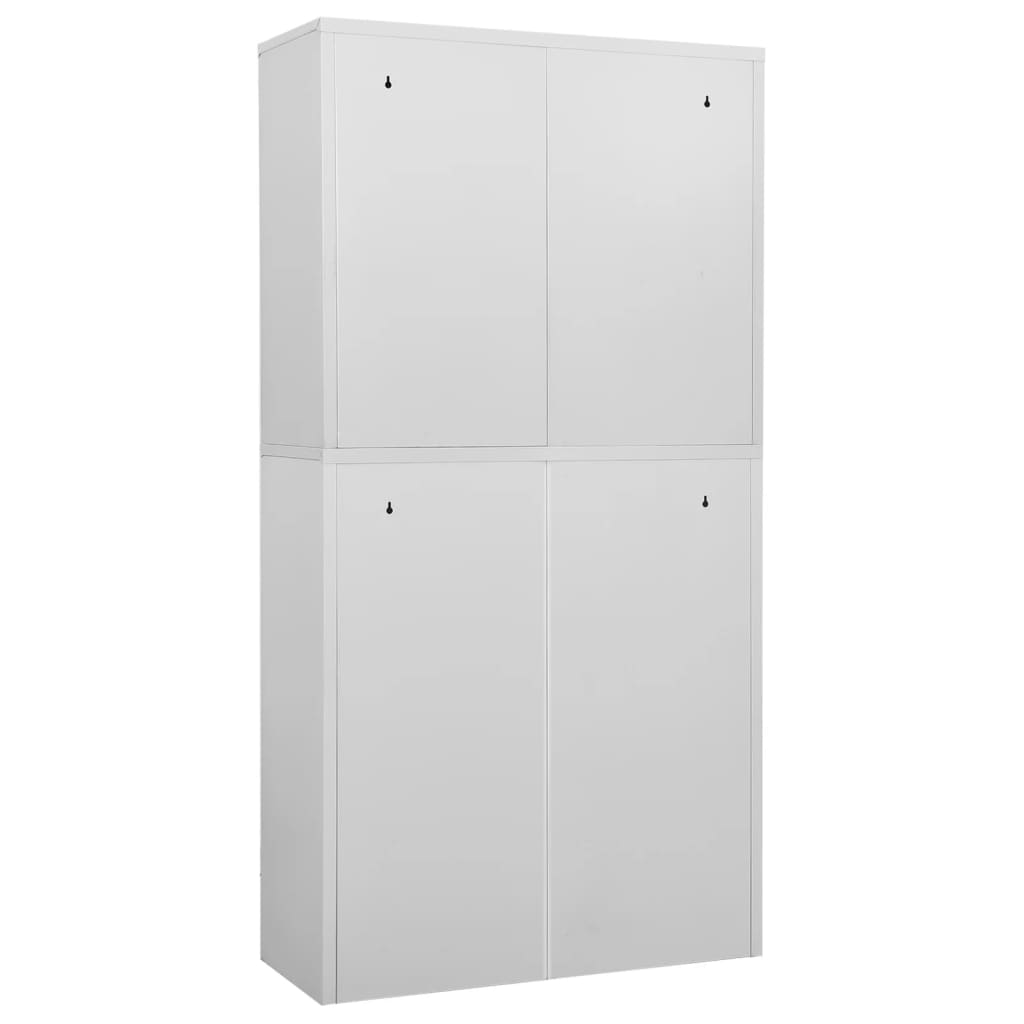 vidaXL Filing Cabinet Storage File Cabinet with Shelves for Living Room Steel-7