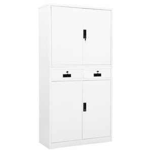 vidaXL Filing Cabinet Storage Metal Cabinet with Shelves for Office Steel-1