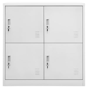 vidaXL Locker Cabinet Light Gray 35.4"x17.7"x36.4" Steel-1