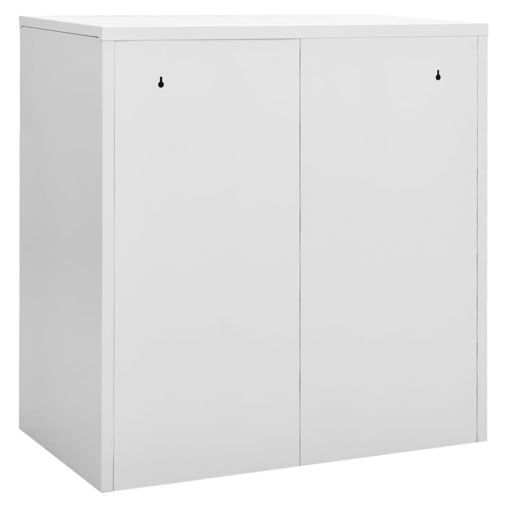 vidaXL Locker Cabinet Light Gray 35.4"x17.7"x36.4" Steel-3