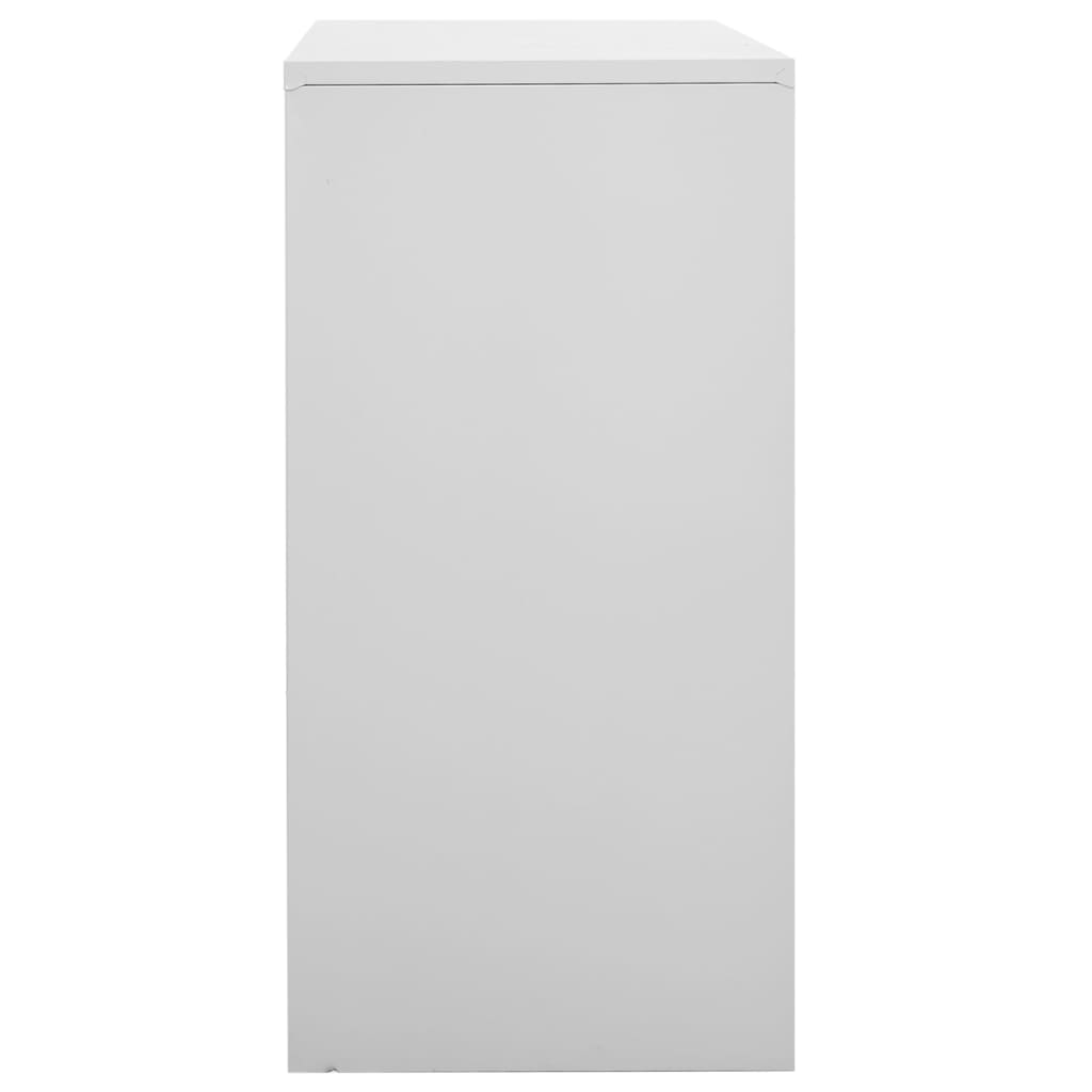 vidaXL Locker Cabinet Light Gray 35.4"x17.7"x36.4" Steel-3