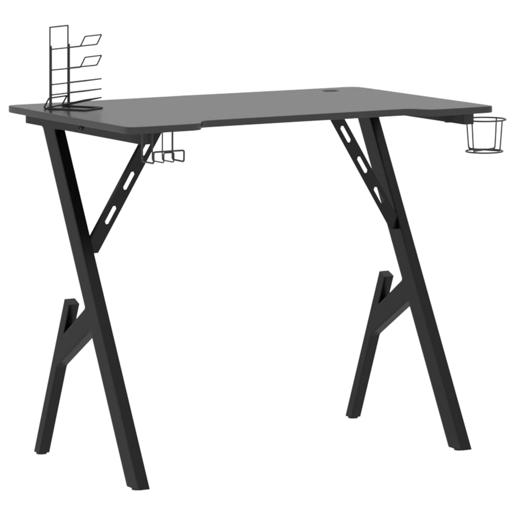 vidaXL Gaming Desk with Y Shape Legs Home Office Computer Table Furniture-15