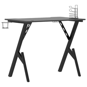 vidaXL Gaming Desk with Y Shape Legs Home Office Computer Table Furniture-10
