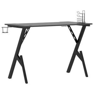 vidaXL Gaming Desk with Y Shape Legs Home Office Computer Table Furniture-7
