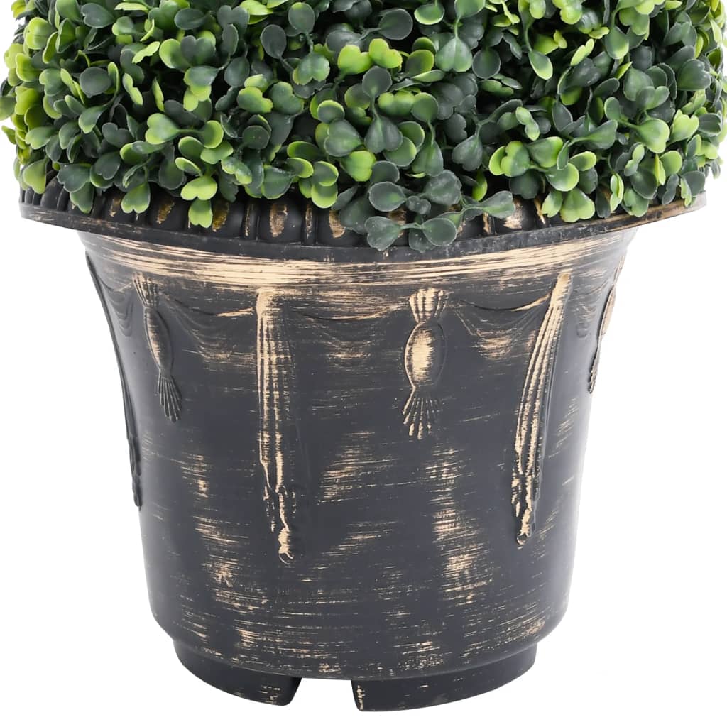 vidaXL Artificial Topiary Tree Boxwood Plant with Pot Faux Boxwood Green 46.1"-20