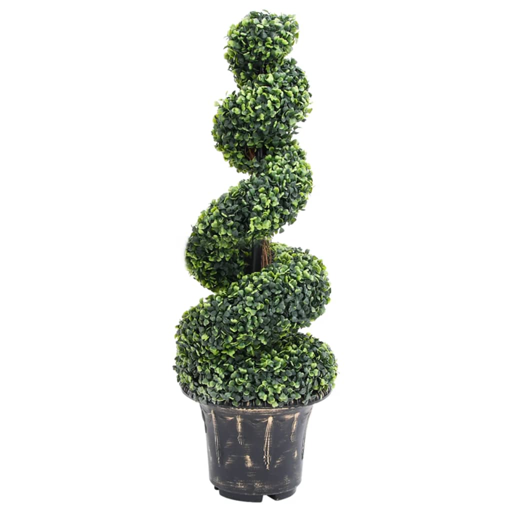 vidaXL Artificial Topiary Tree Boxwood Plant with Pot Faux Boxwood Green 46.1"-24