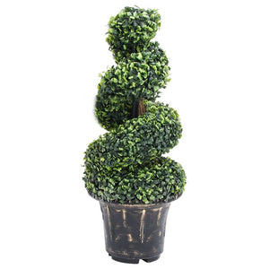 vidaXL Artificial Topiary Tree Boxwood Plant with Pot Faux Boxwood Green 46.1"-19