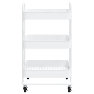 vidaXL Trolley 3-Tier Kitchen Trolley Kitchen Island Storage Utility Cart-5