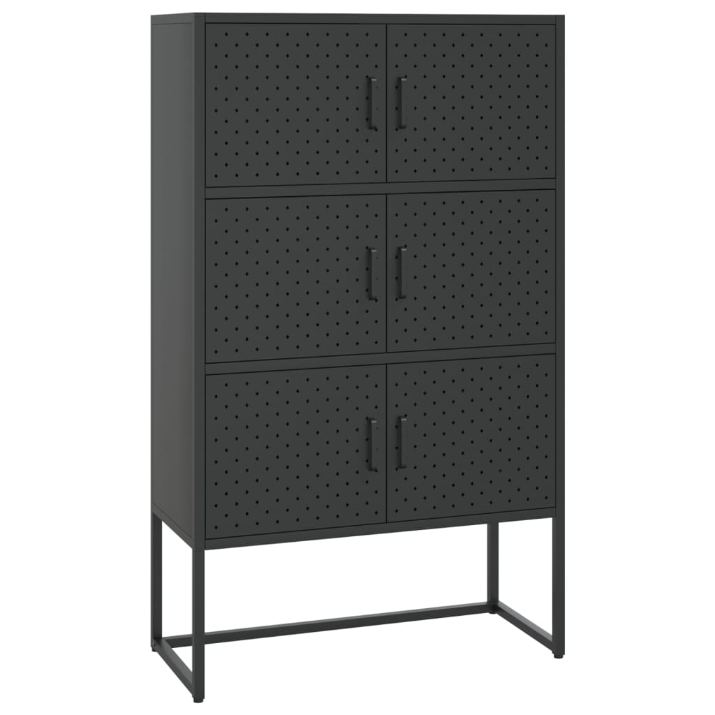 vidaXL Storage Cabinet Sideboard Cabinet for Entryway Bedroom Office Steel-3