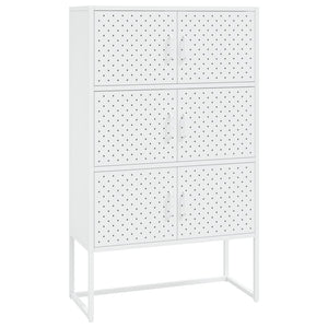 vidaXL Storage Cabinet Sideboard Cabinet for Entryway Bedroom Office Steel-9