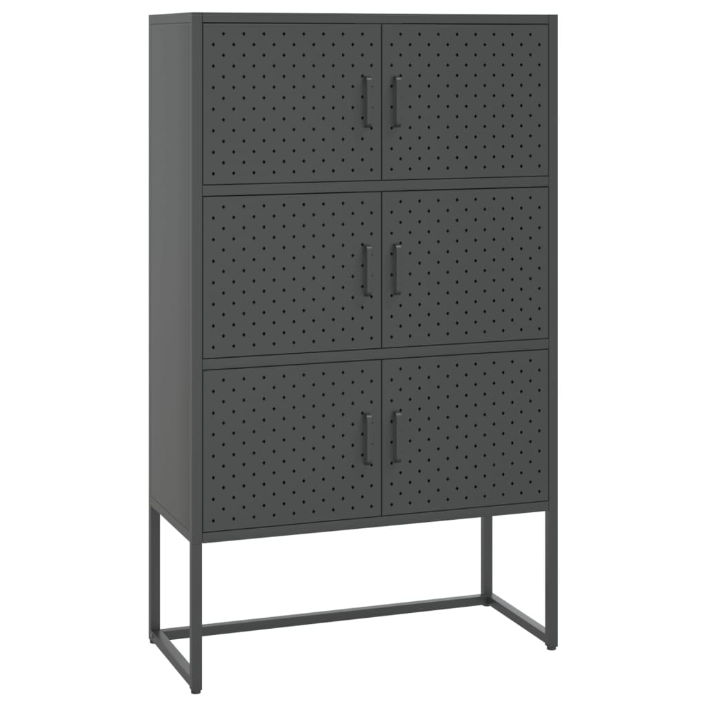 vidaXL Storage Cabinet Sideboard Cabinet for Entryway Bedroom Office Steel-15