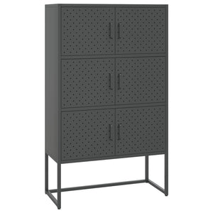 vidaXL Storage Cabinet Sideboard Cabinet for Entryway Bedroom Office Steel-15