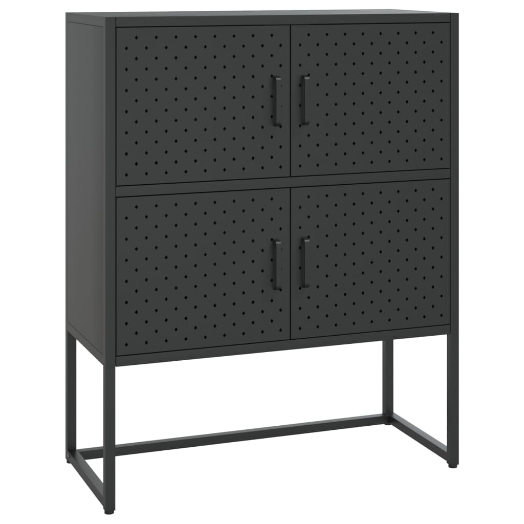 vidaXL Storage Cabinet Sideboard Cabinet for Entryway Bedroom Office Steel-0