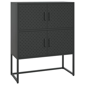 vidaXL Storage Cabinet Sideboard Cabinet for Entryway Bedroom Office Steel-0