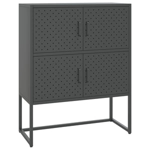 vidaXL Storage Cabinet Sideboard Cabinet for Entryway Bedroom Office Steel-12