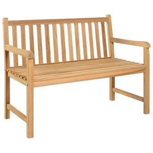 vidaXL Outdoor Patio Bench Garden Front Porch Chair Bench Solid Wood Teak-13