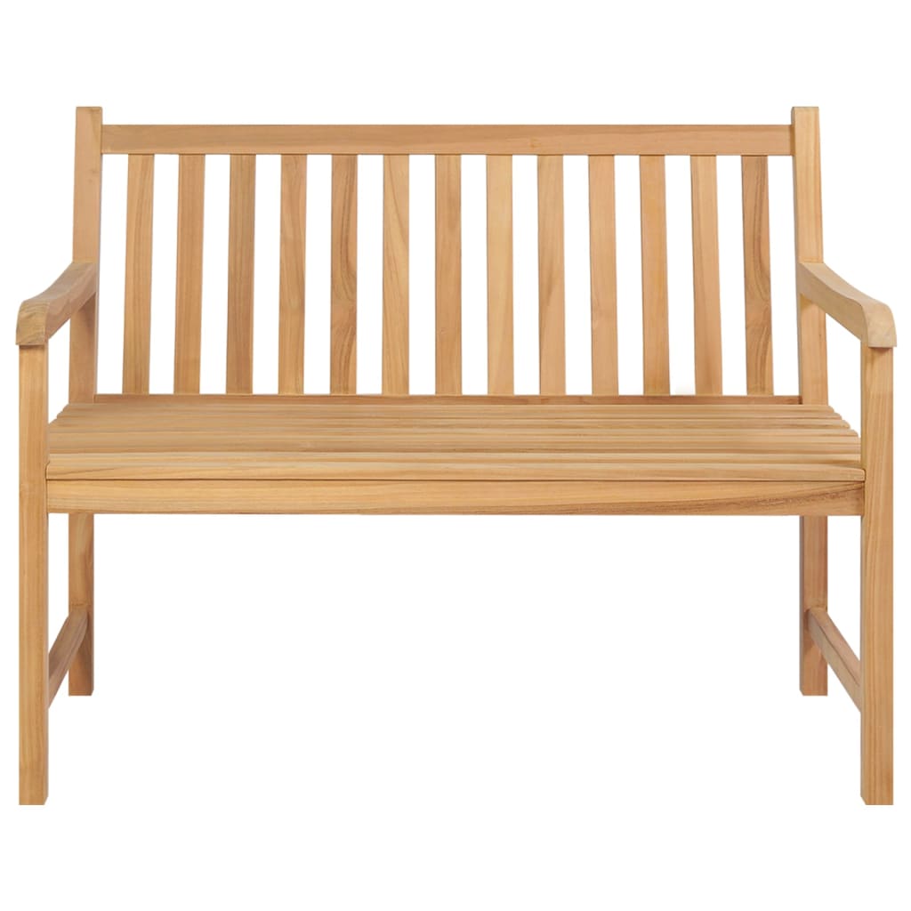 vidaXL Outdoor Patio Bench Garden Front Porch Chair Bench Solid Wood Teak-15