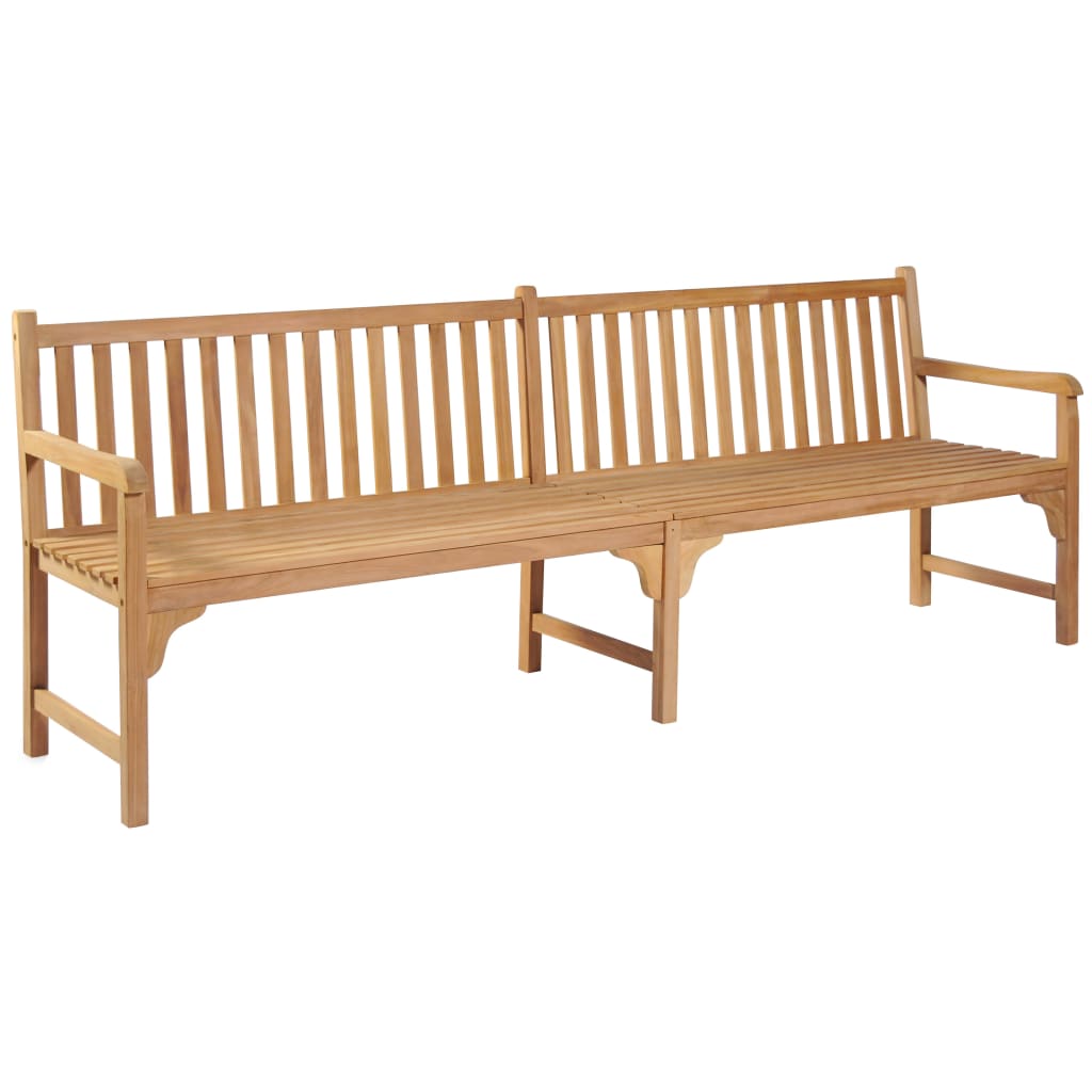 vidaXL Outdoor Patio Bench Garden Front Porch Chair Bench Solid Wood Teak-1