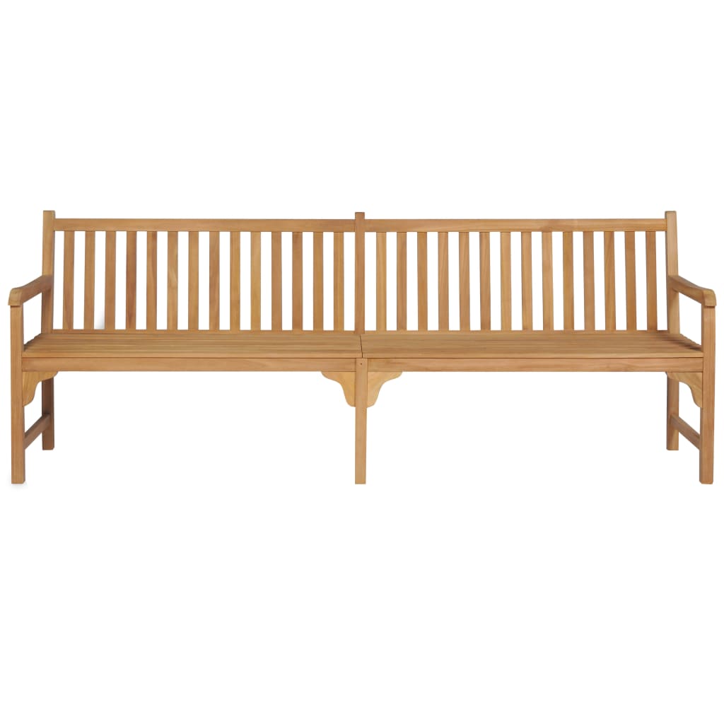 vidaXL Outdoor Patio Bench Garden Front Porch Chair Bench Solid Wood Teak-3