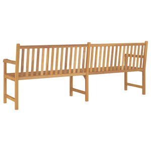 vidaXL Outdoor Patio Bench Garden Front Porch Chair Bench Solid Wood Teak-29