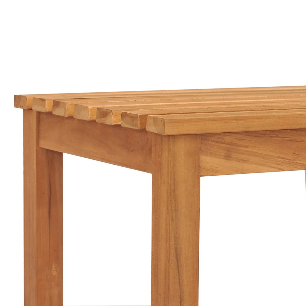 vidaXL Outdoor Patio Bench Garden Bench with Wooden Frame Solid Wood Teak-13
