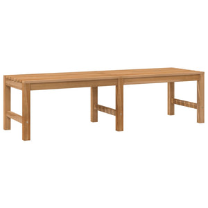 vidaXL Outdoor Patio Bench Garden Bench with Wooden Frame Solid Wood Teak-2