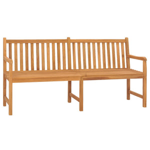 vidaXL Outdoor Patio Bench Garden Front Porch Chair Bench Solid Wood Teak-7