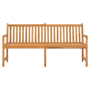 vidaXL Outdoor Patio Bench Garden Front Porch Chair Bench Solid Wood Teak-9