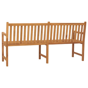 vidaXL Outdoor Patio Bench Garden Front Porch Chair Bench Solid Wood Teak-11