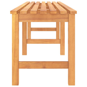 vidaXL Outdoor Patio Bench Garden Bench with Wooden Frame Solid Wood Teak-19