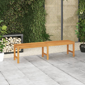 vidaXL Outdoor Patio Bench Garden Bench with Wooden Frame Solid Wood Teak-8