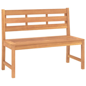 vidaXL Outdoor Patio Bench Garden Park Bench with Backrest Solid Wood Teak-9