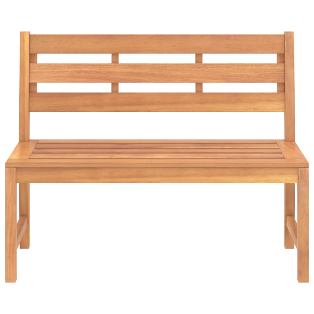 vidaXL Outdoor Patio Bench Garden Park Bench with Backrest Solid Wood Teak-13