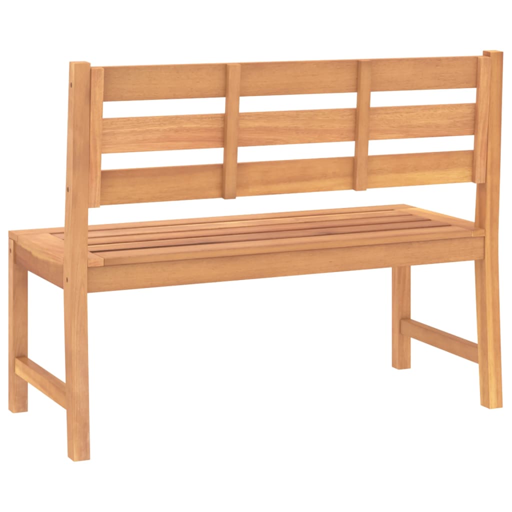 vidaXL Outdoor Patio Bench Garden Park Bench with Backrest Solid Wood Teak-10