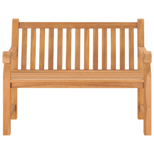 vidaXL Outdoor Patio Bench 2-Seater Garden Bench Loveseat Solid Wood Teak-10