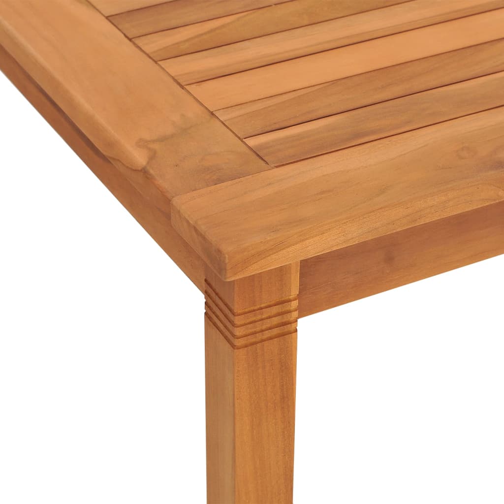 vidaXL Dining Table Rectangular Dining Room Table Furniture Solid Wood Teak-13