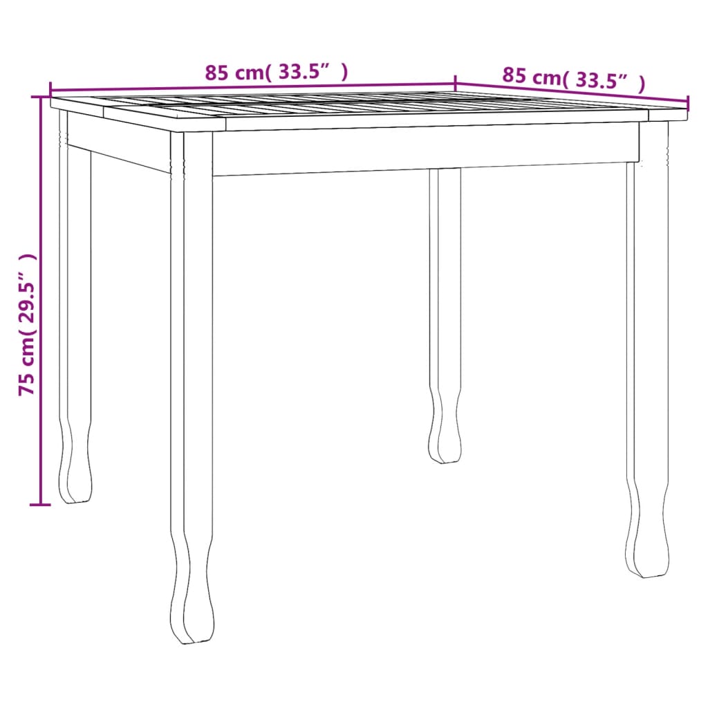 vidaXL Dining Table Rectangular Dining Room Table Furniture Solid Wood Teak-6