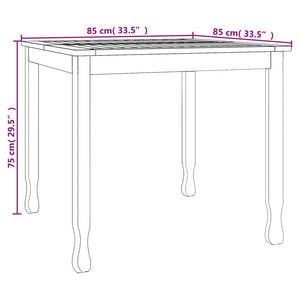 vidaXL Dining Table Rectangular Dining Room Table Furniture Solid Wood Teak-6