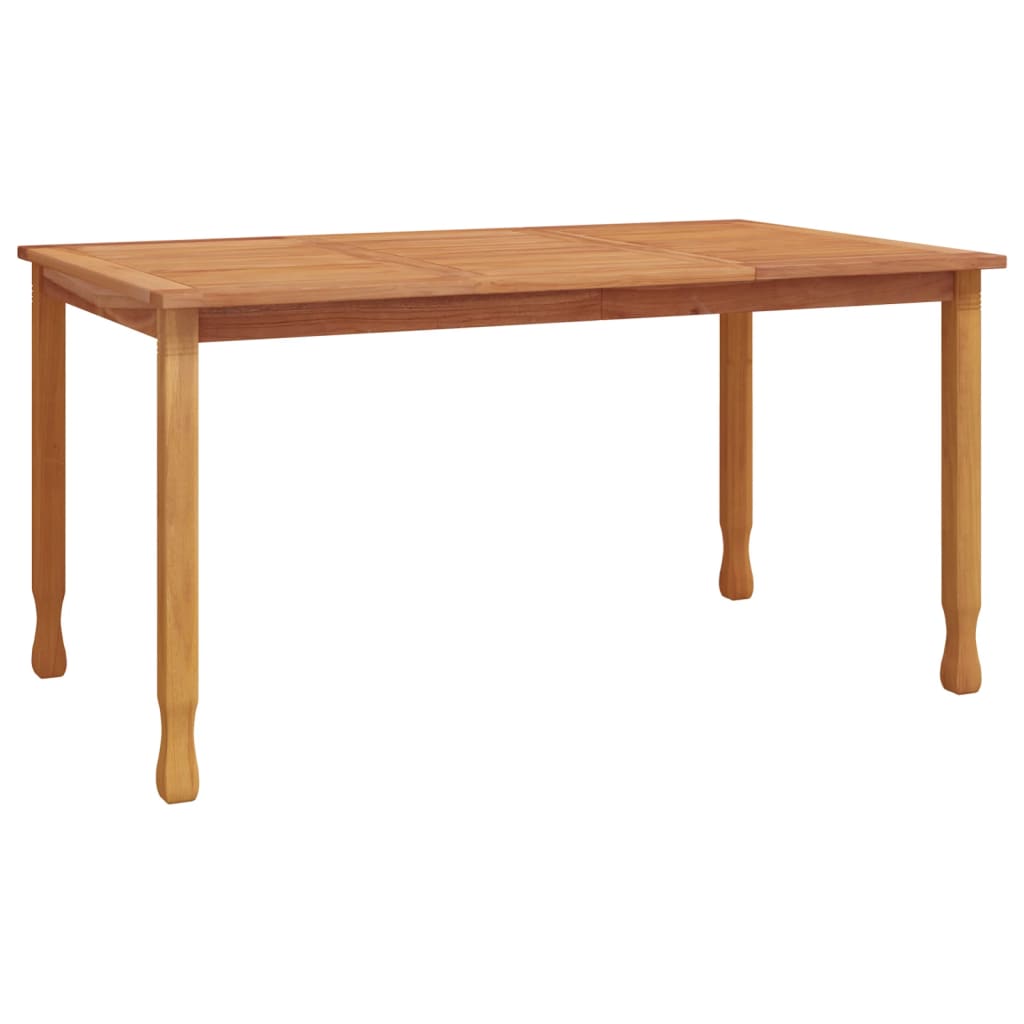 vidaXL Dining Table Rectangular Dining Room Table Furniture Solid Wood Teak-15