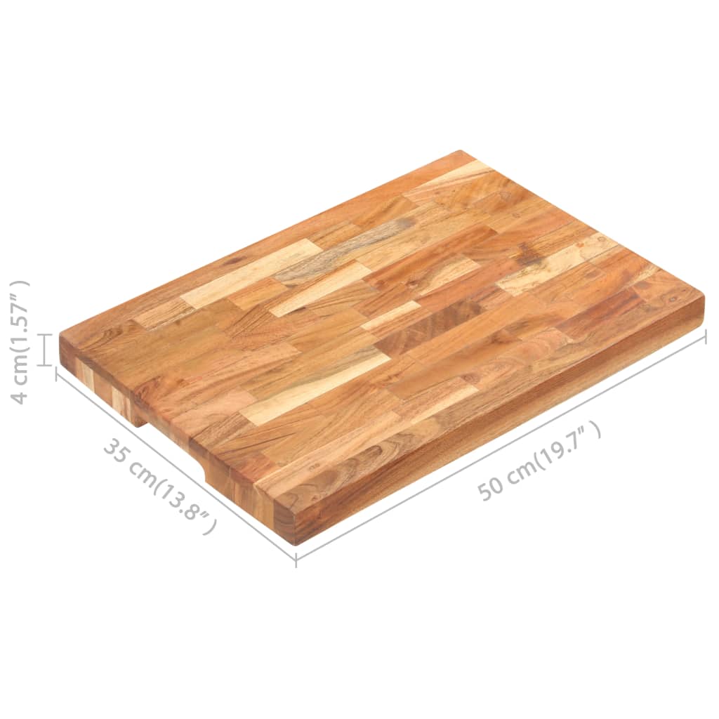 vidaXL Chopping Board Cutting Board Kitchen Worktop Saver Solid Wood Acacia-7