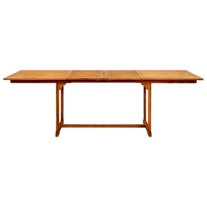 vidaXL Garden Dining Table (63"-94.5")x39.4"x29.5" Solid Acacia Wood-3