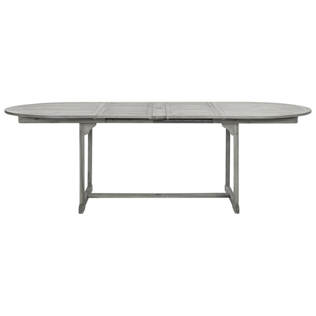 vidaXL Patio Dining Table (63"-94.5")x39.4"x29.5" Solid Acacia Wood-4