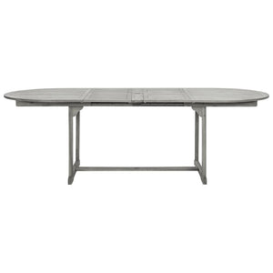 vidaXL Patio Dining Table (63"-94.5")x39.4"x29.5" Solid Acacia Wood-4