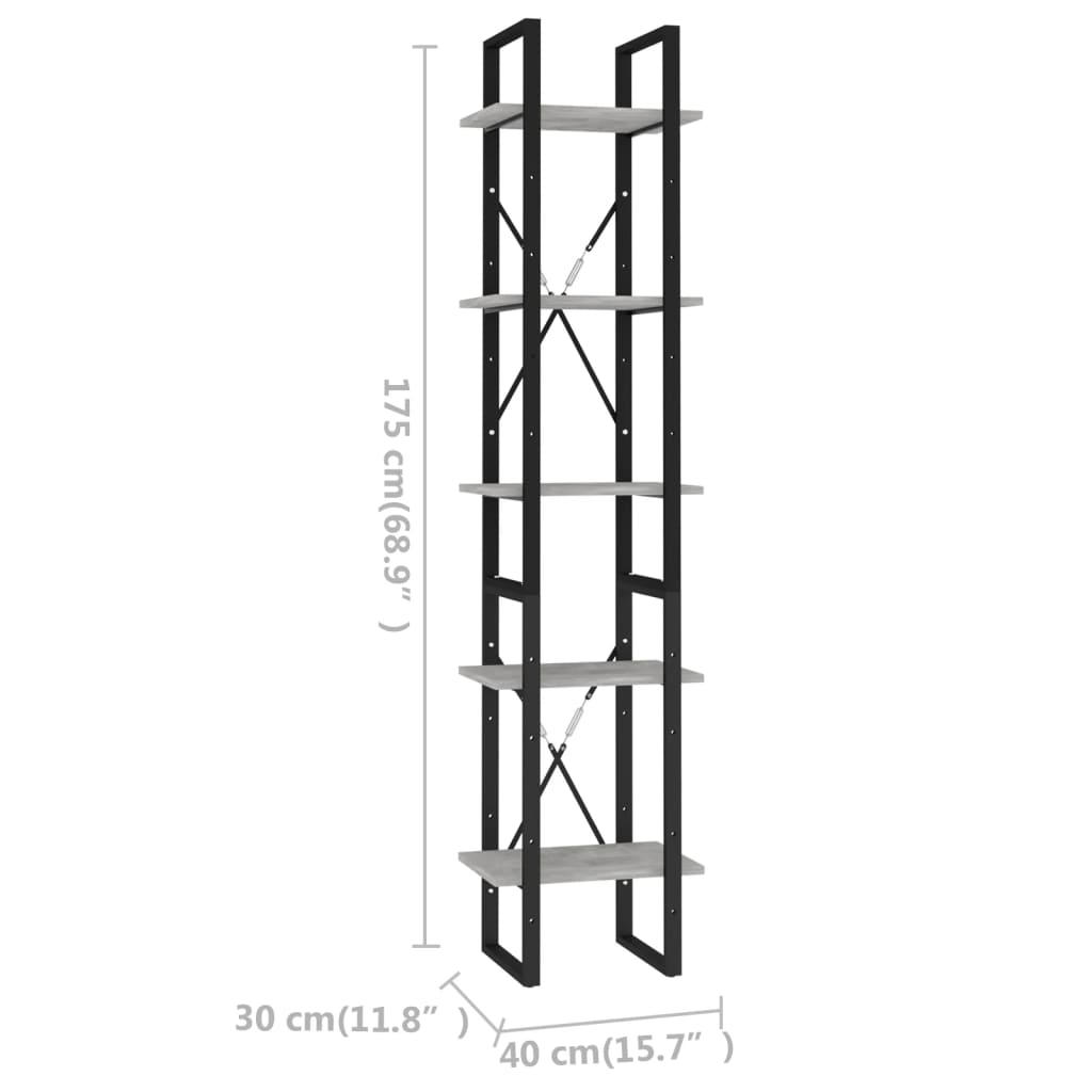 vidaXL Bookshelf Bookcase Book Rack Standing Shelf Cabinet Engineered Wood-68