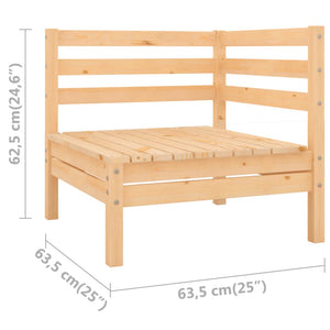 vidaXL Patio Corner Sofa Solid Wood Pine-3