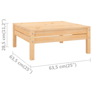 vidaXL Patio Footstool Solid Wood Pine-3