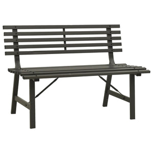 vidaXL Outdoor Patio Bench Garden Park Bench for Backyard Deck Lawn Yard Steel-0