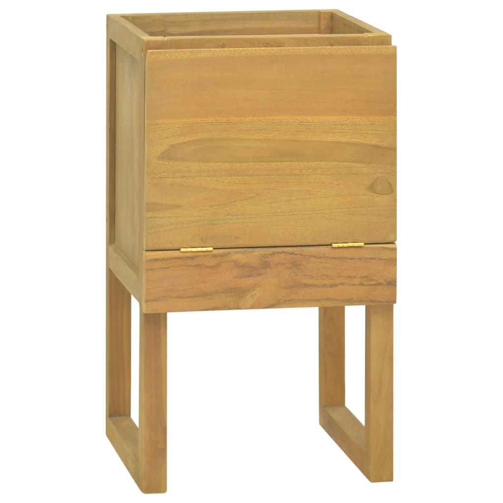 vidaXL Bathroom Cabinet Vanity Unit with Storage for Entryway Solid Wood Teak-0