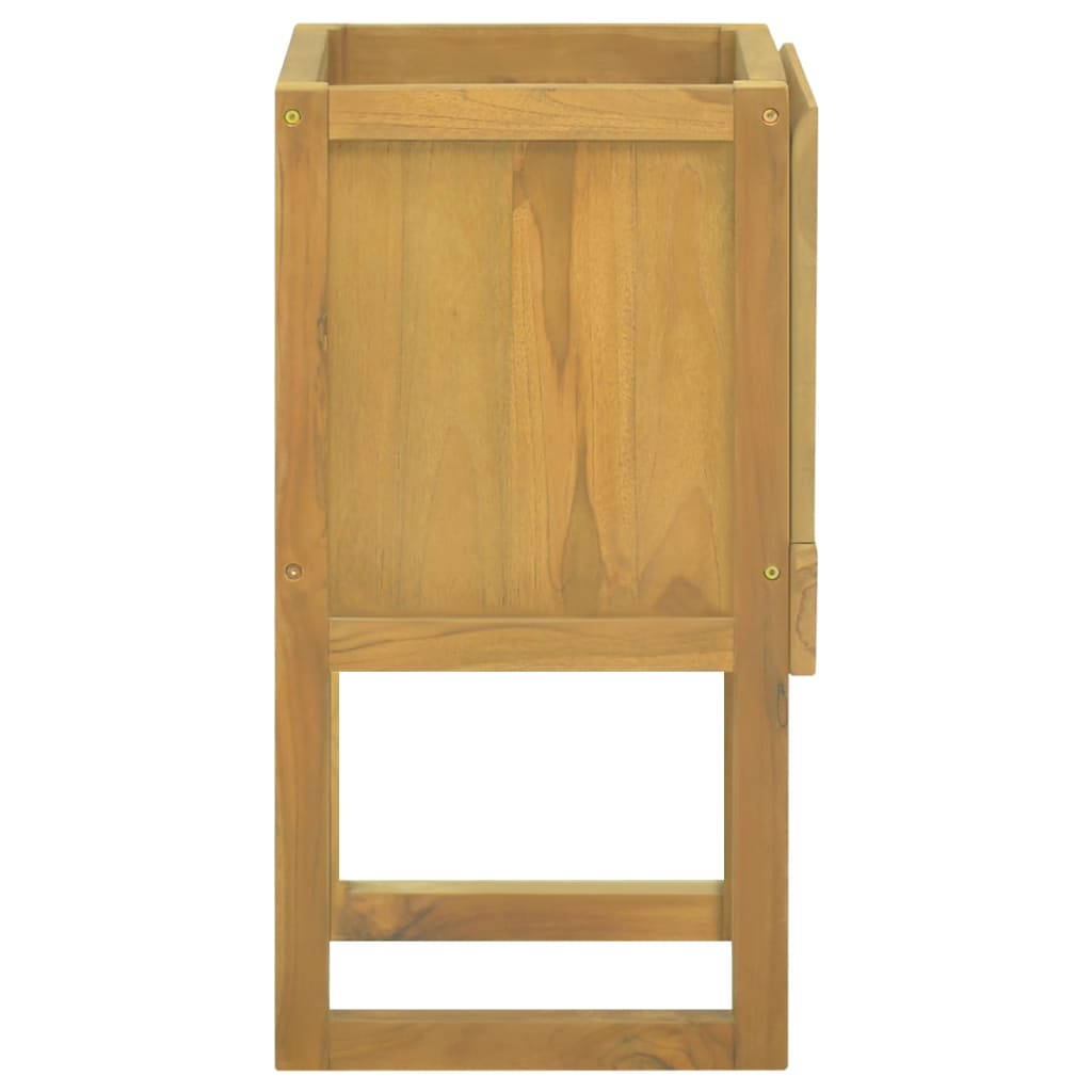vidaXL Bathroom Cabinet Vanity Unit with Storage for Entryway Solid Wood Teak-15